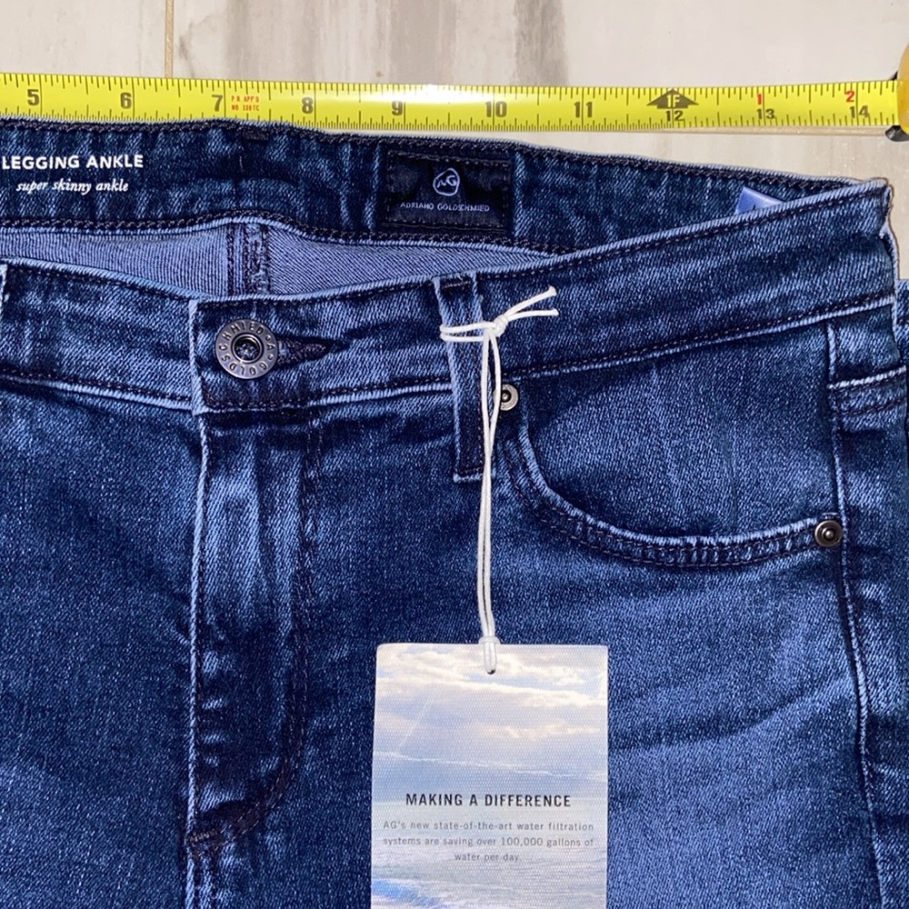 AG Adriano Goldschmied Super Skinny Ankle, Style: EMP1389, 27Rx28, NWT $198 MSRP - Picture 6 of 13